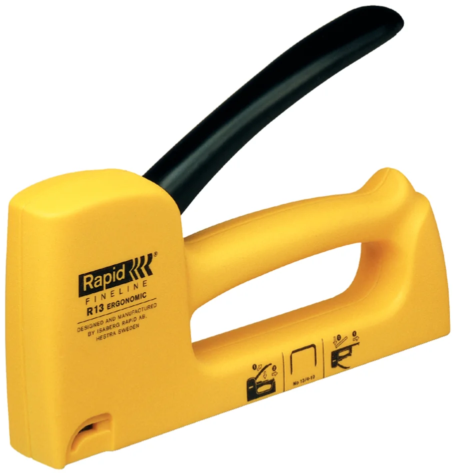 Rapid Pistolet agrafeur HOBBY R13 ergonomic, blister, jaune