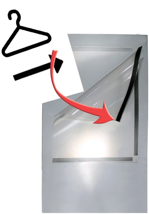 kerkmann Colonne d'informations tec-art Size, gris argent