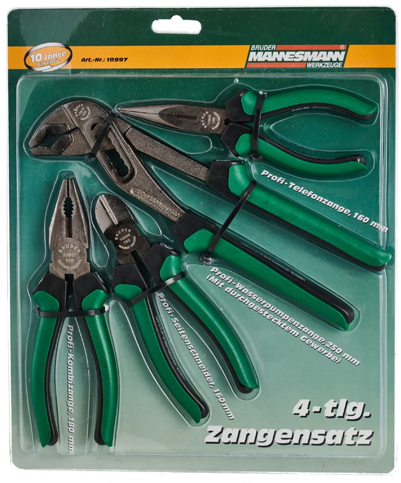 BRÜDER MANNESMANN Kit de pinces, 4 pièces
