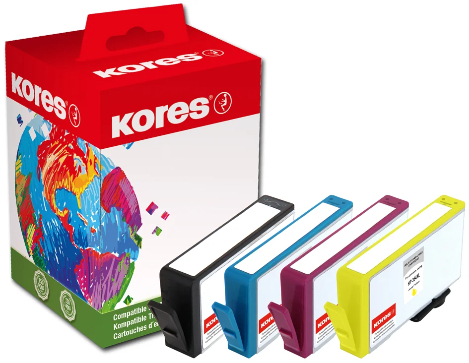 Kores Multipack encre G1743KIT remplace hp 934XL / 935 XL