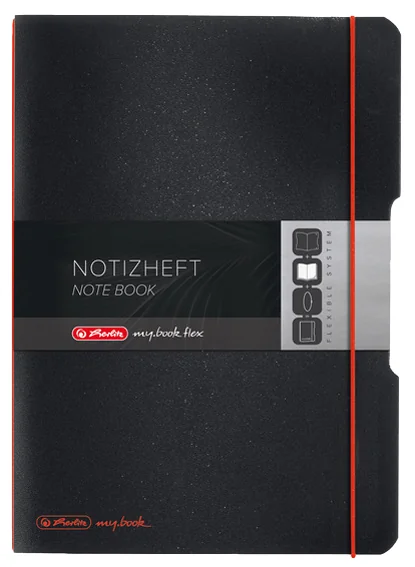 herlitz Carnet de notes my.book flex, A5, PP, transparent
