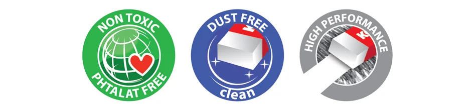 Kores gomme en plastique 'KE30', (L)40 x (P)21 x (H)10 mm