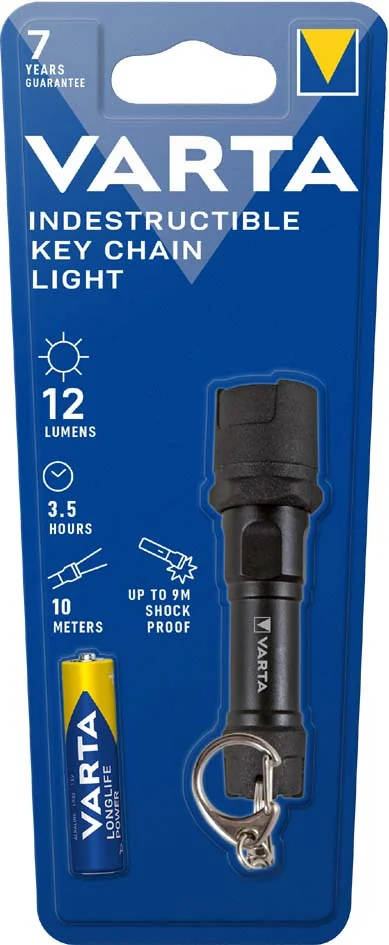 VARTA Lampe de poche 'Indestructible Key Chain', avec 1 pile