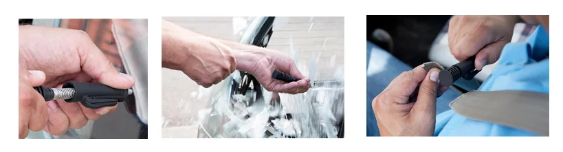 LEINA Marteau de secours 'ResQPen', noir