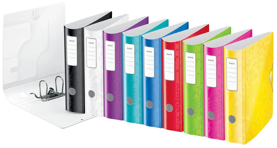LEITZ Classeur Active WOW, 180 degrés, 80 mm, assorti