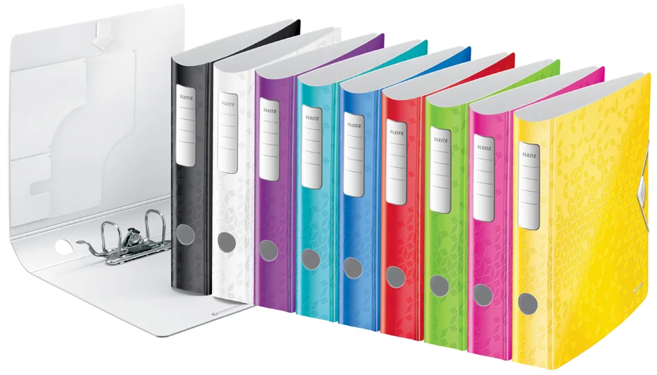 LEITZ Classeur Active WOW, 180 degrés, 60 mm, blanc Grand Paris Fournitures LEITZ Classeur Active WOW, 180 degrés, 60 mm, blanc – Image 2