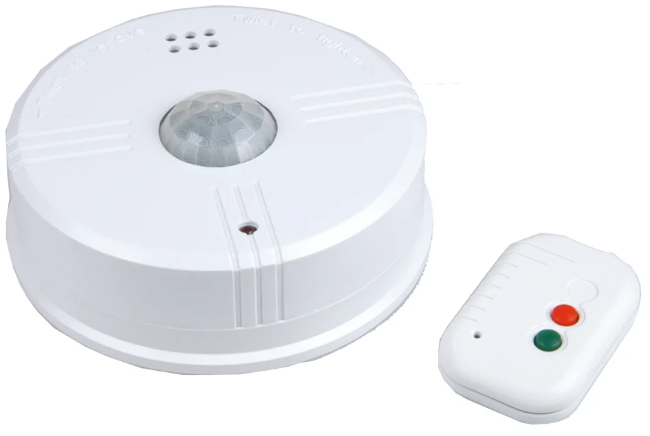 uniTEC Alarme de plafond sur 360 degrés, avec télécommande