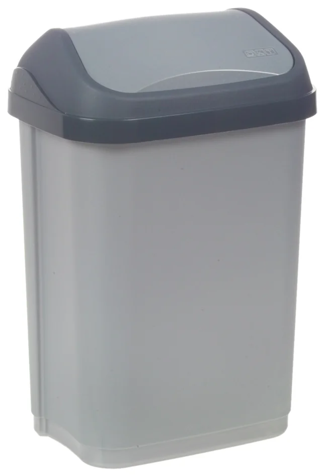 keeeper Poubelle 'swantje', 25 litres, argent / graphite