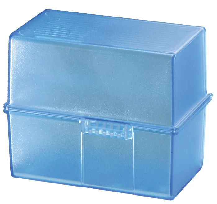 HAN Boîte à fiches, A7 paysage, plastique, blanc translucide Grand Paris Fournitures HAN Boîte à fiches, A7 paysage, plastique, blanc translucide – Image 3