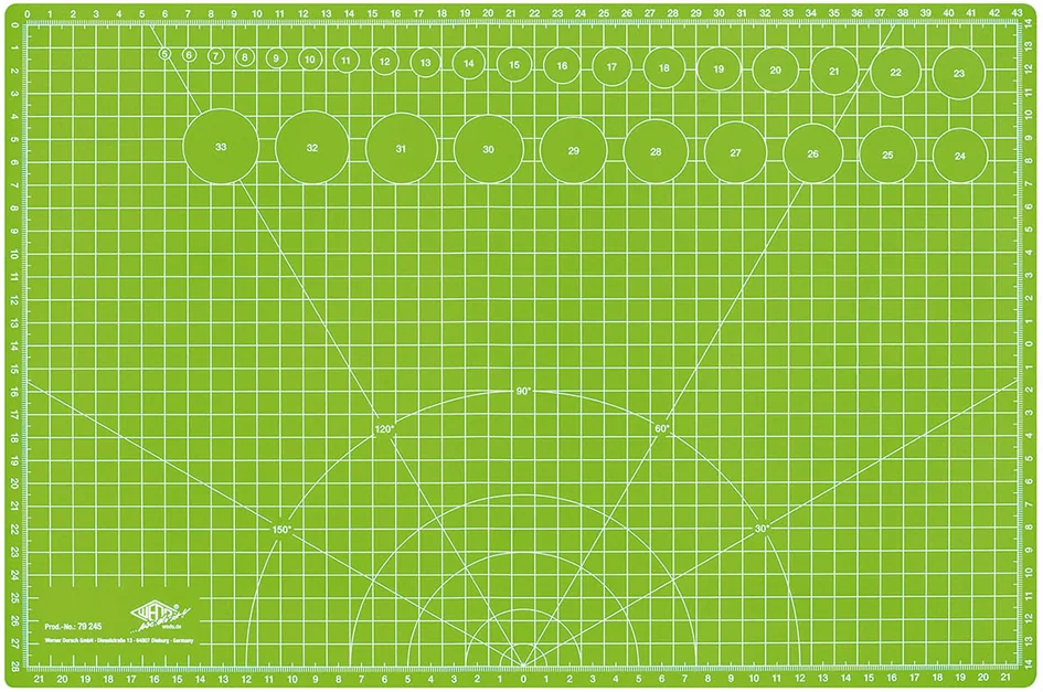 WEDO Tapis de découpe et de bricolage Comfortline A2, vert