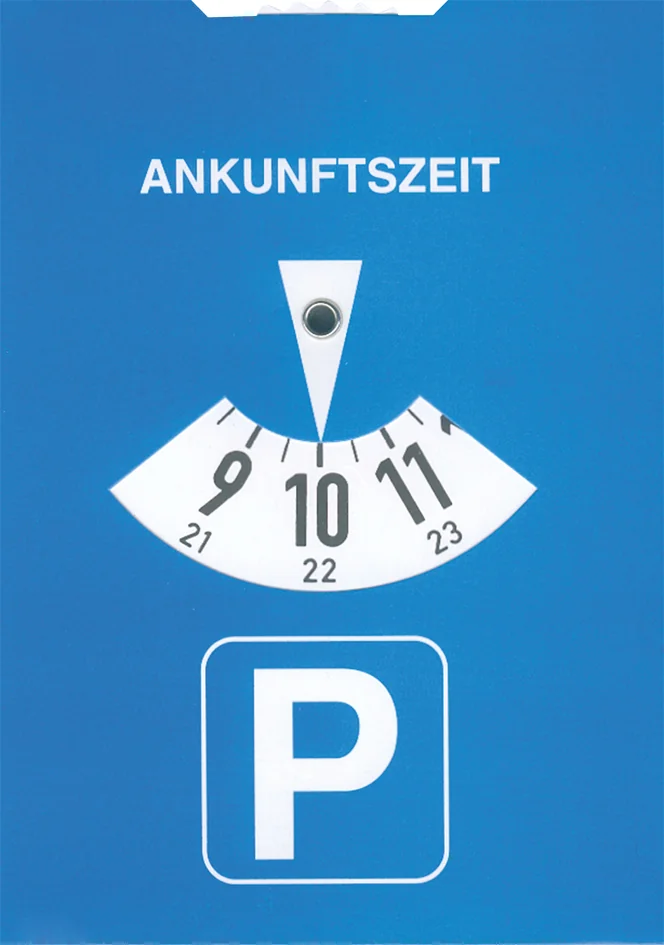 RNK Verlag Disque de stationnement, en carton, bleu