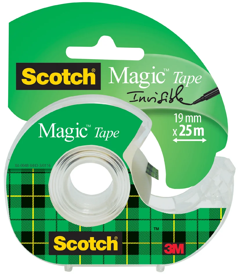 3M Scotch Ruban adhésif Magic 810, avec devidoir, invisible