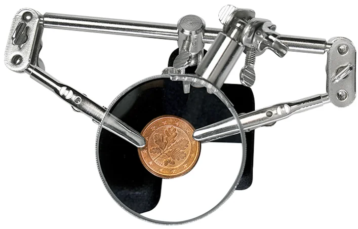 LogiLink Support de montage 'troisième main', avec loupe