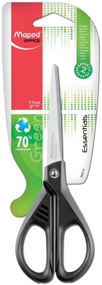 Maped Ciseaux Essentials Green, arrondi, longueur: 170 mm