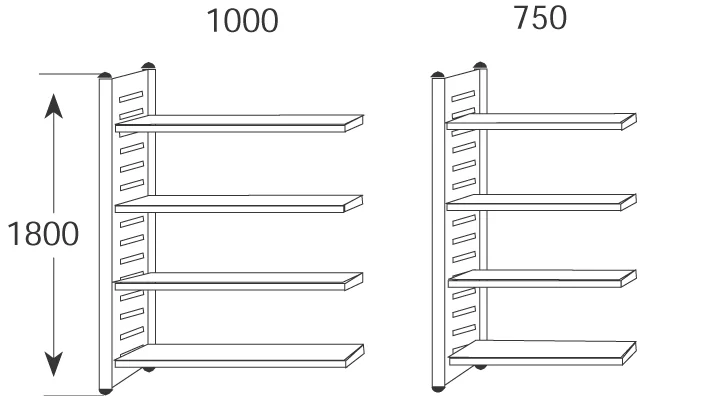 kerkmann Barre de renfort pour tablette 'M2', pour (P)500 mm
