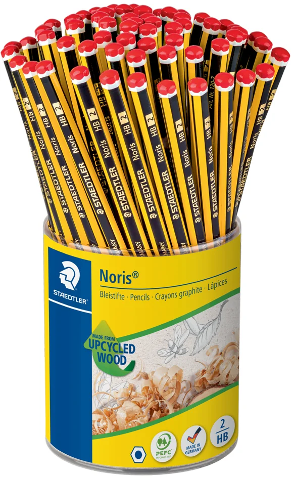 STAEDTLER Crayon de papier Noris avec gomme, pot de 72