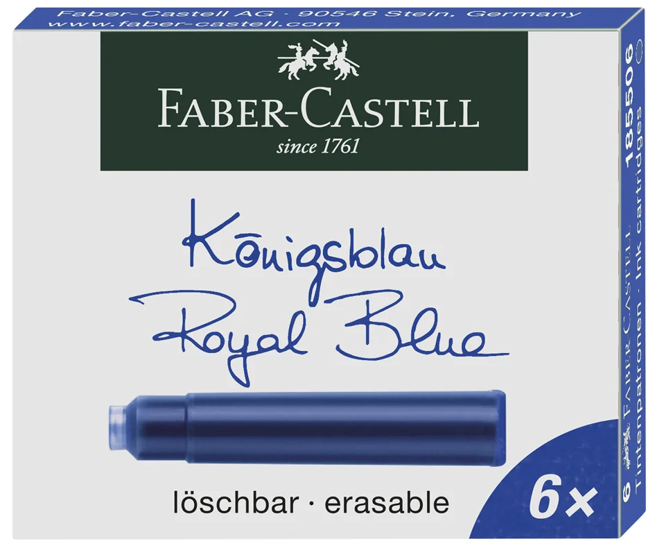 FABER-CASTELL Cartouches d'encre standard, noir