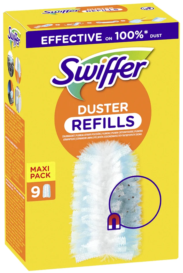 Swiffer Plumeau-magnétique - pack de rechange de 9 pièces