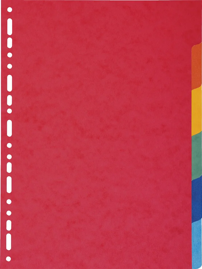 EXACOMPTA Intercalaires en carton, A4, 6 touches