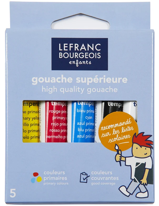 LEFRANC BOURGEOIS Gouache, étui carton de 10 tubes de 10 ml