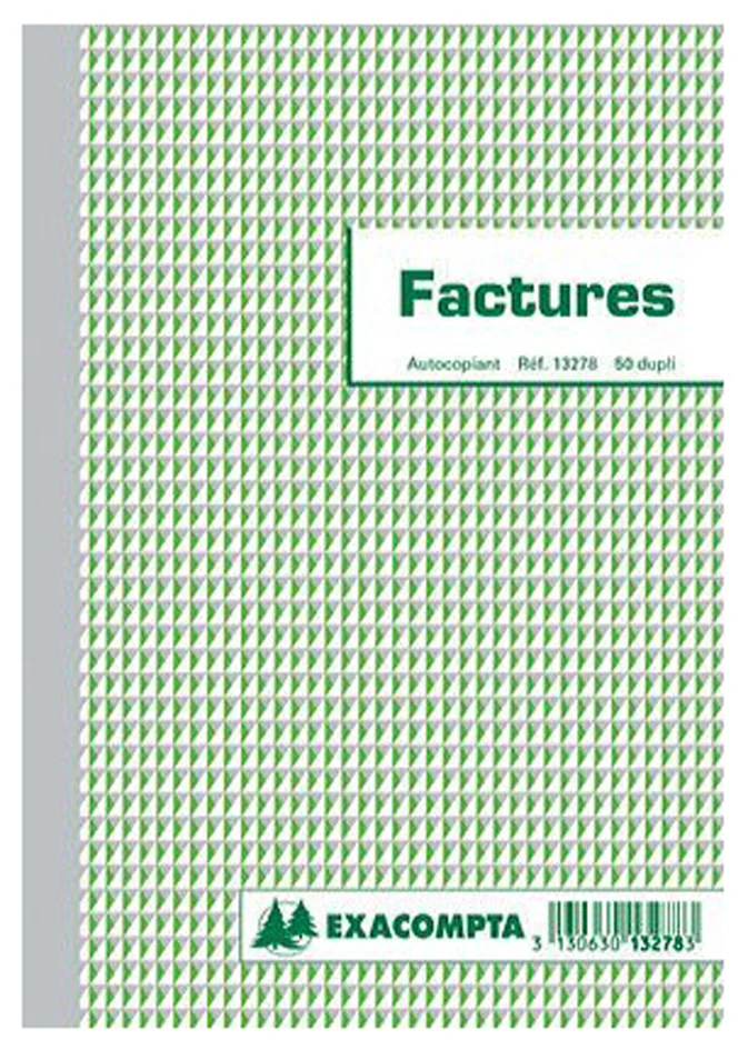 EXACOMPTA Manifold 'Factures', 210 x 148 mm, tripli