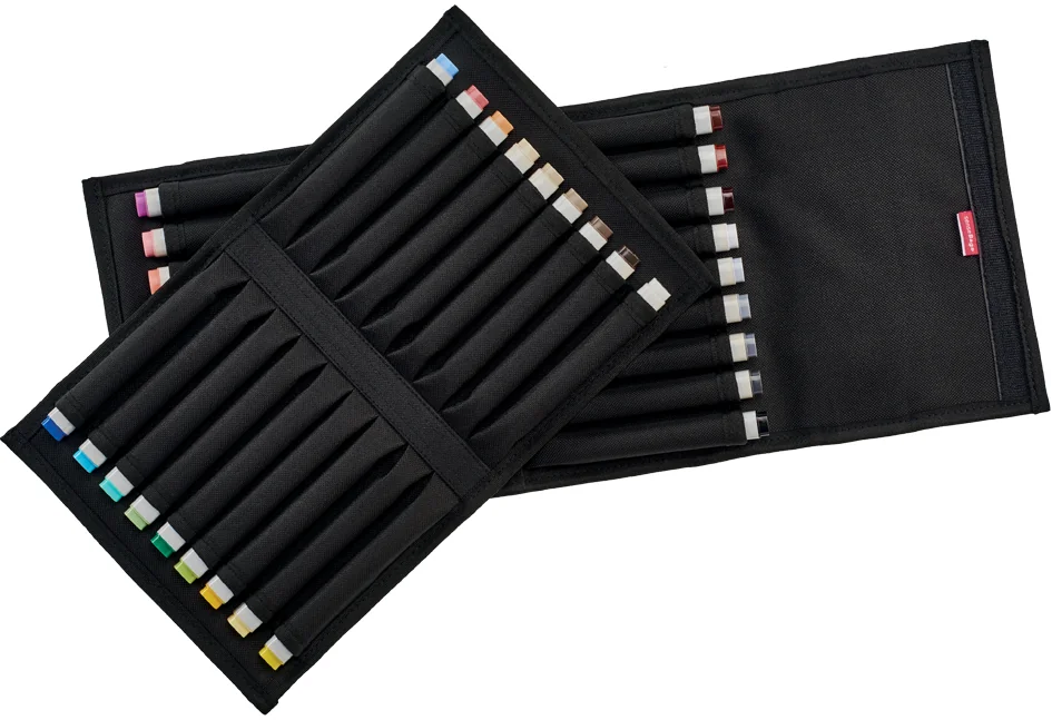 transotype Portefeuille 'senseBag', pour 36 stylos, naturel
