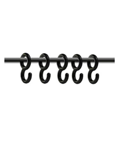 kerkmann Crochet pour portemanteau Jupiter, plastique, noir Grand Paris Fournitures kerkmann Crochet pour portemanteau Jupiter, plastique, noir – Image 3