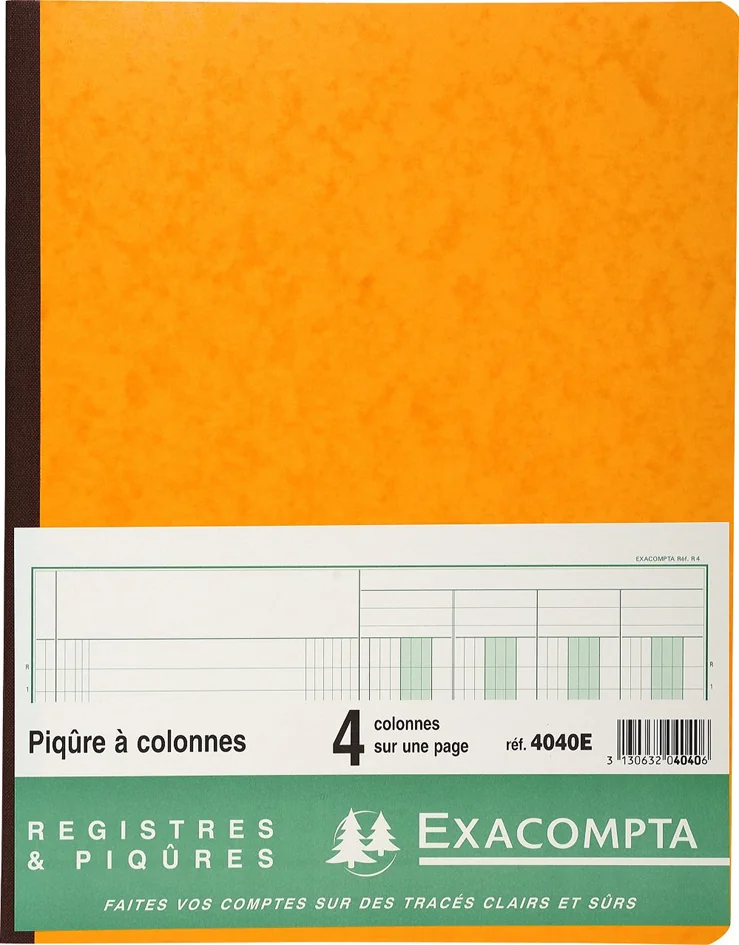 EXACOMPTA Piqûre à colonnes, 13 colonnes, 33 lignes