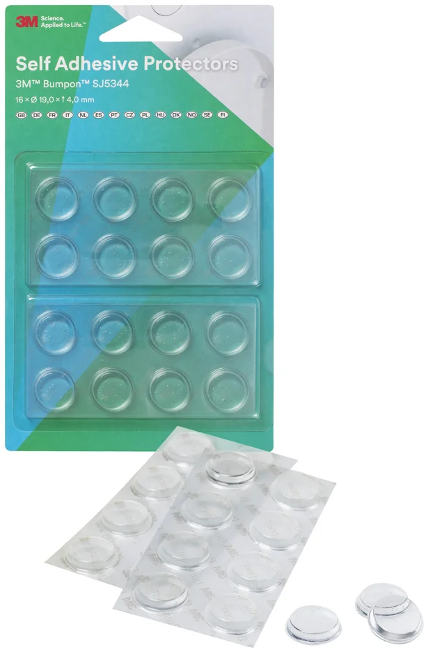 3M Bumpon Pastilles anti-bruit/anti-glisse, rond, 19,1 mm Grand Paris Fournitures 3M Bumpon Pastilles anti-bruit/anti-glisse, rond, 19,1 mm – Image 2