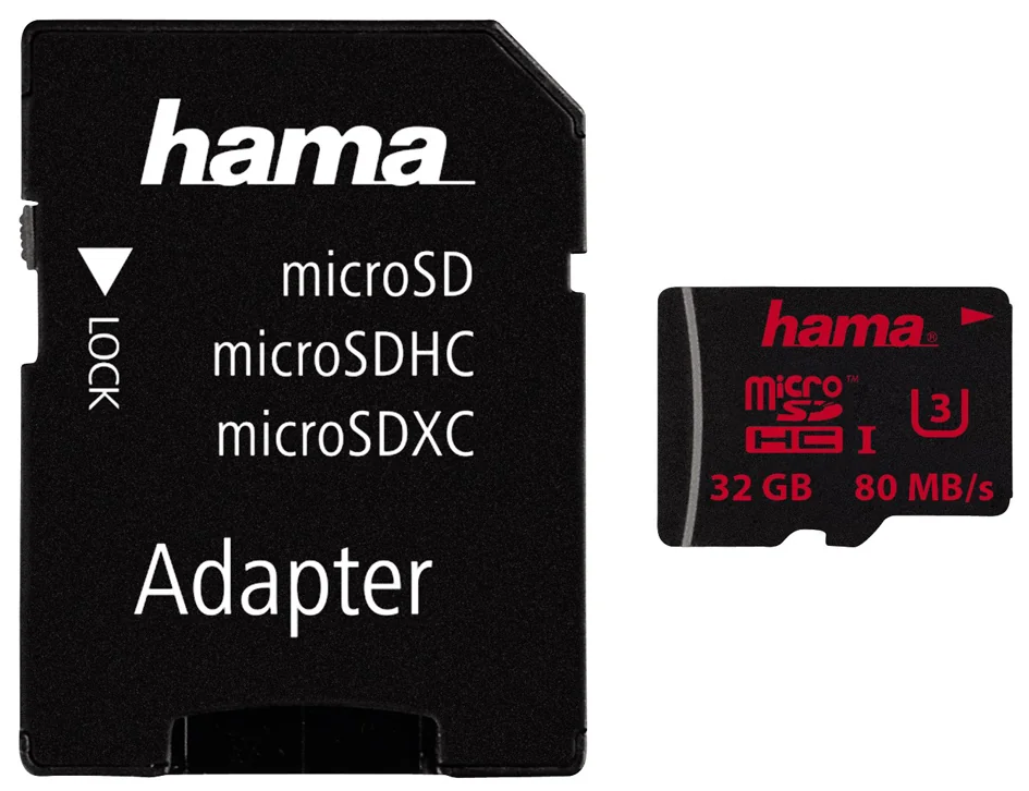 hama Carte mémoire Micro SecureDigital HC, Classe 3, 128 Go