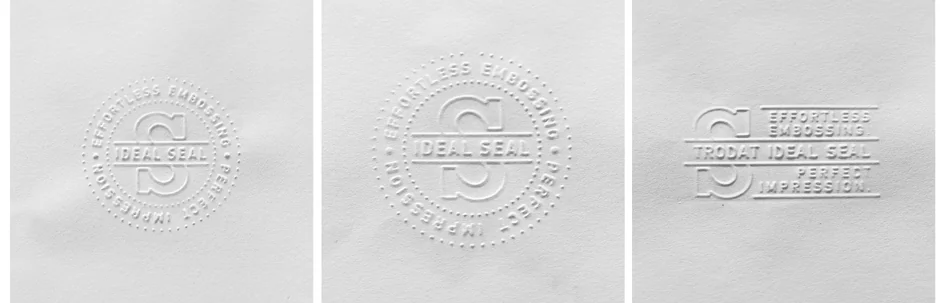 trodat Pince à gaufrer 'IDEAL', noir, 50 mm