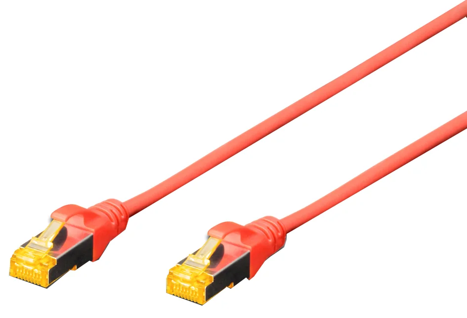 DIGITUS Câble de brassage Cat.6A, S/FTP, 0,5 m, rouge Grand Paris Fournitures DIGITUS Câble de brassage Cat.6A, S/FTP, 0,5 m, rouge – Image 5