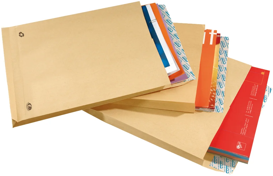 GPV Pochettes à soufflets, C4, 229 x 324 mm, kraft brun Grand Paris Fournitures GPV Pochettes à soufflets, C4, 229 x 324 mm, kraft brun