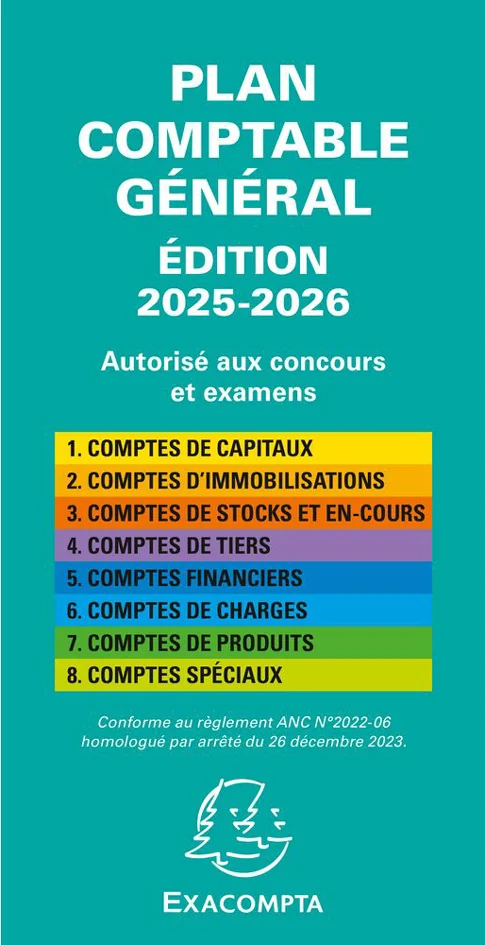 EXACOMPTA Plan comptable général pédagogique, 175 x 90 mm