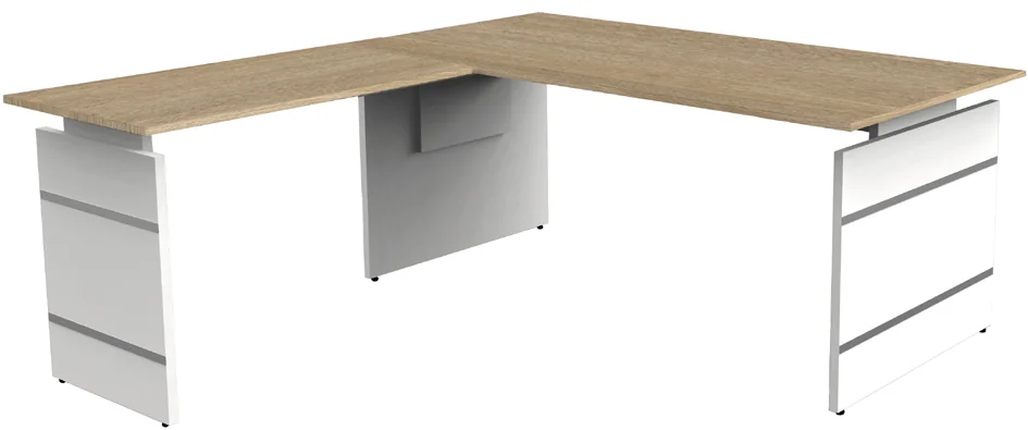 kerkmann Bureau avec piètement panneau Form 4, (L)2.000 mm Grand Paris Fournitures kerkmann Bureau avec piètement panneau Form 4, (L)2.000 mm – Image 2
