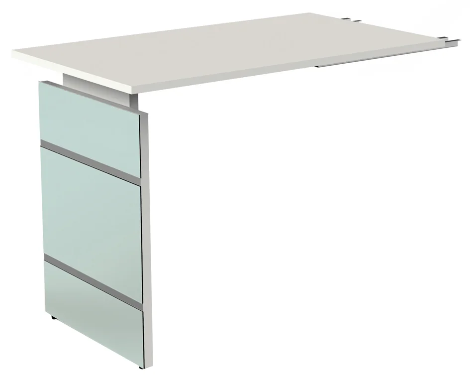kerkmann Bureau avec piètement panneau LUGANO, blanc Grand Paris Fournitures kerkmann Bureau avec piètement panneau LUGANO, blanc – Image 4