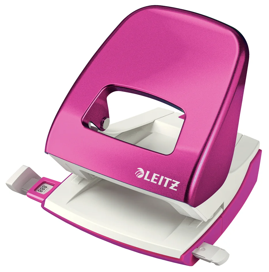 LEITZ Perforateur Nexxt 5008, en carton, rose métallisé Grand Paris Fournitures LEITZ Perforateur Nexxt 5008, en carton, rose métallisé – Image 3