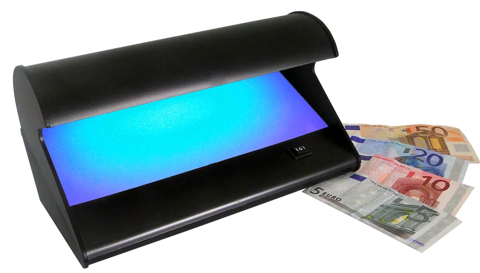 pavo Détecteur de faux billets 'Money check UV', noir