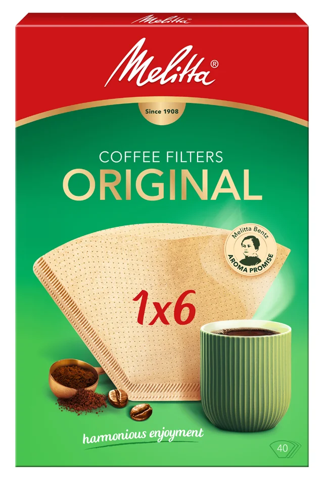 Melitta Filtre à café arôme '1x6', marron nature