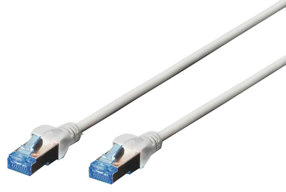 DIGITUS Câble patch Cat. 5e, SF/UTP, 0,5 m, bleu