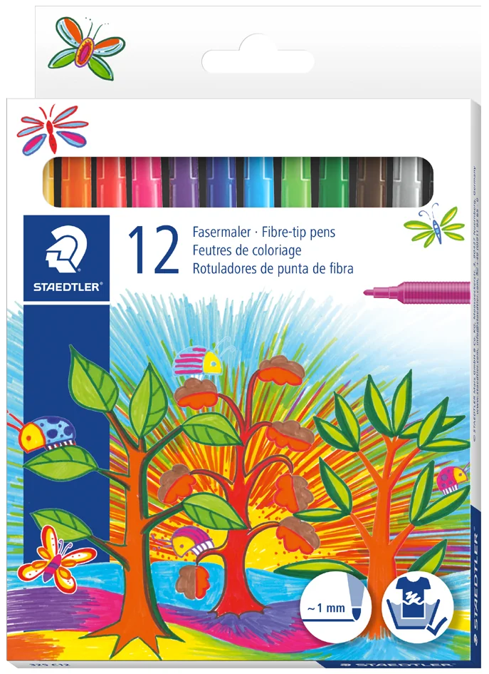 STAEDTLER Feutre de coloriage Noris, étui en carton 12