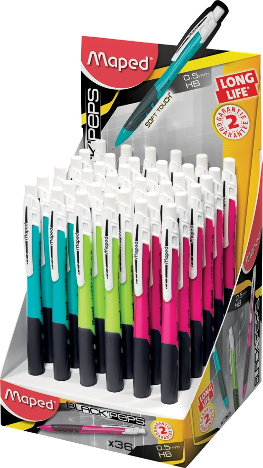 Maped Porte-mines LONG LIFE, 0,5 mm, présentoir de 36