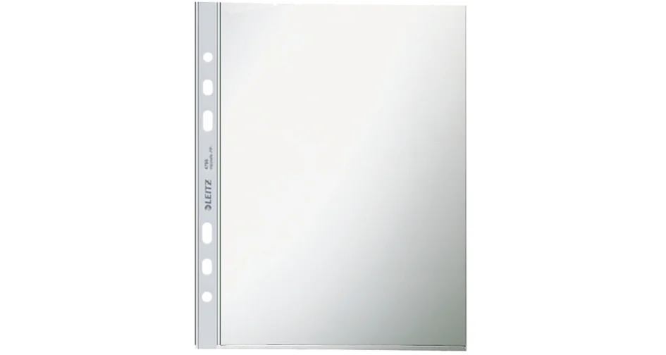 LEITZ pochette perforée, format A5, PP, transparent, 0,08 mm Grand Paris Fournitures LEITZ pochette perforée, format A5, PP, transparent, 0,08 mm