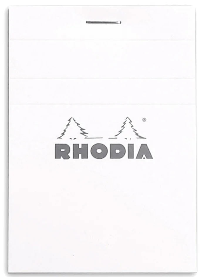 RHODIA Bloc agrafé No. 11, format A7, quadrillé 5x5, blanc