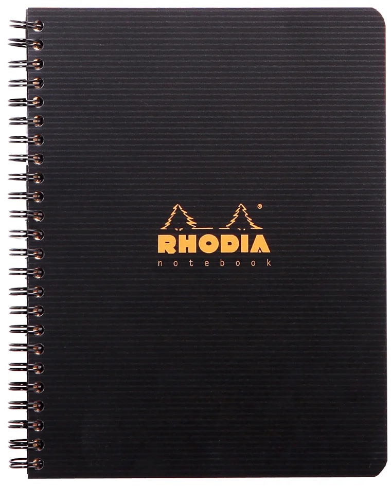 RHODIA Cahier à spirale 'Note Book', A5, quadrillé 5x5, noir Grand Paris Fournitures RHODIA Cahier à spirale 'Note Book', A5, quadrillé 5x5, noir – Image 2