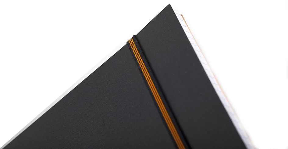 RHODIA Cahier à spirale 'Pro Book', A4+, quadrillé, noir