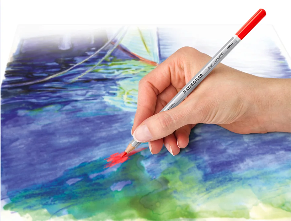 STAEDTLER Crayon aquarellable karat aquarelle, étui de 12