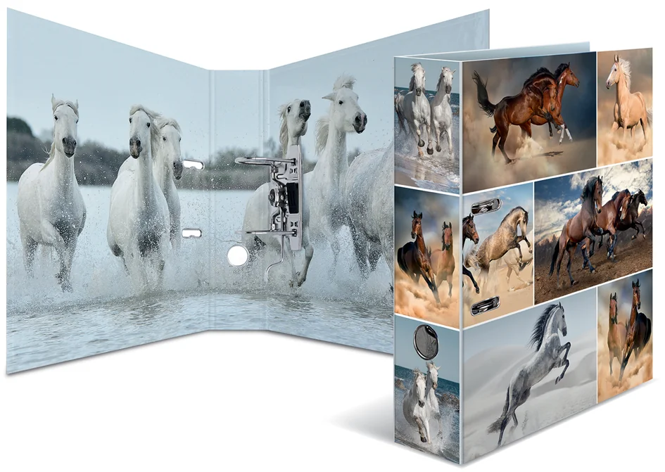 HERMA Classeur à levier à motifs 'Animals', A4, chevaux