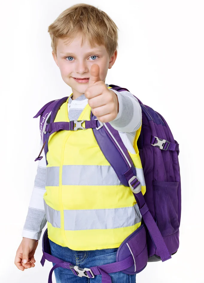 IWH Gilet de sécurité pour enfants, DIN EN 17353, jaune