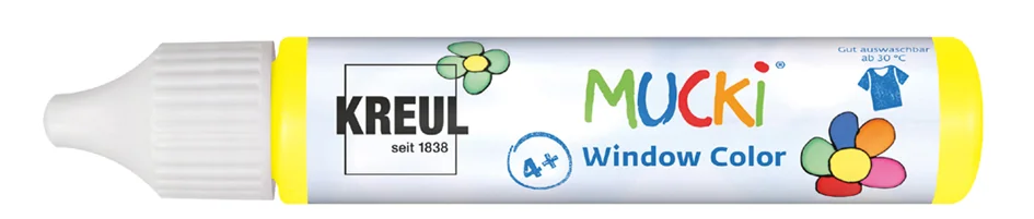 KREUL Window Color Pen 'MUCKI', bleu clair, 29 ml